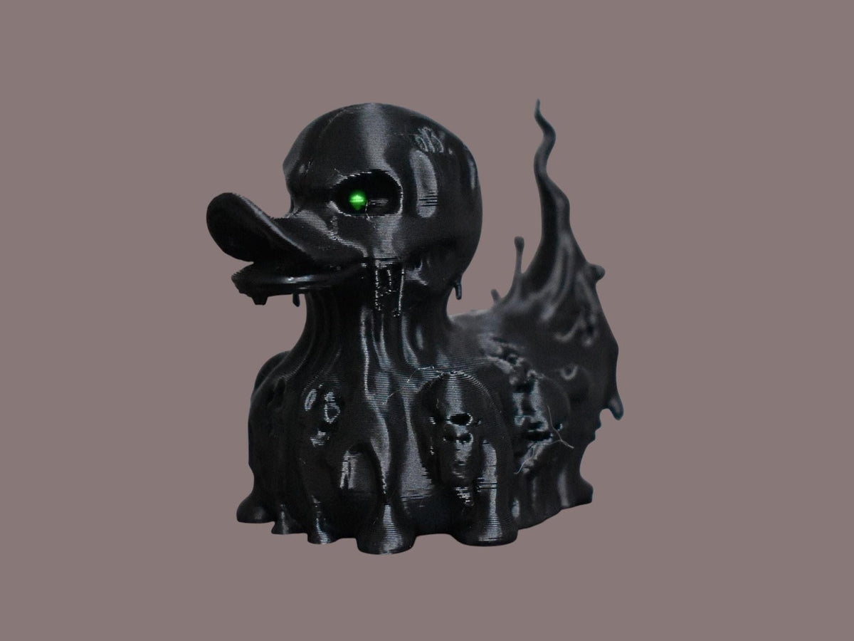 Spooky Duck Figurine with Glowing Eyes, Halloween Home Decor - JM Designs