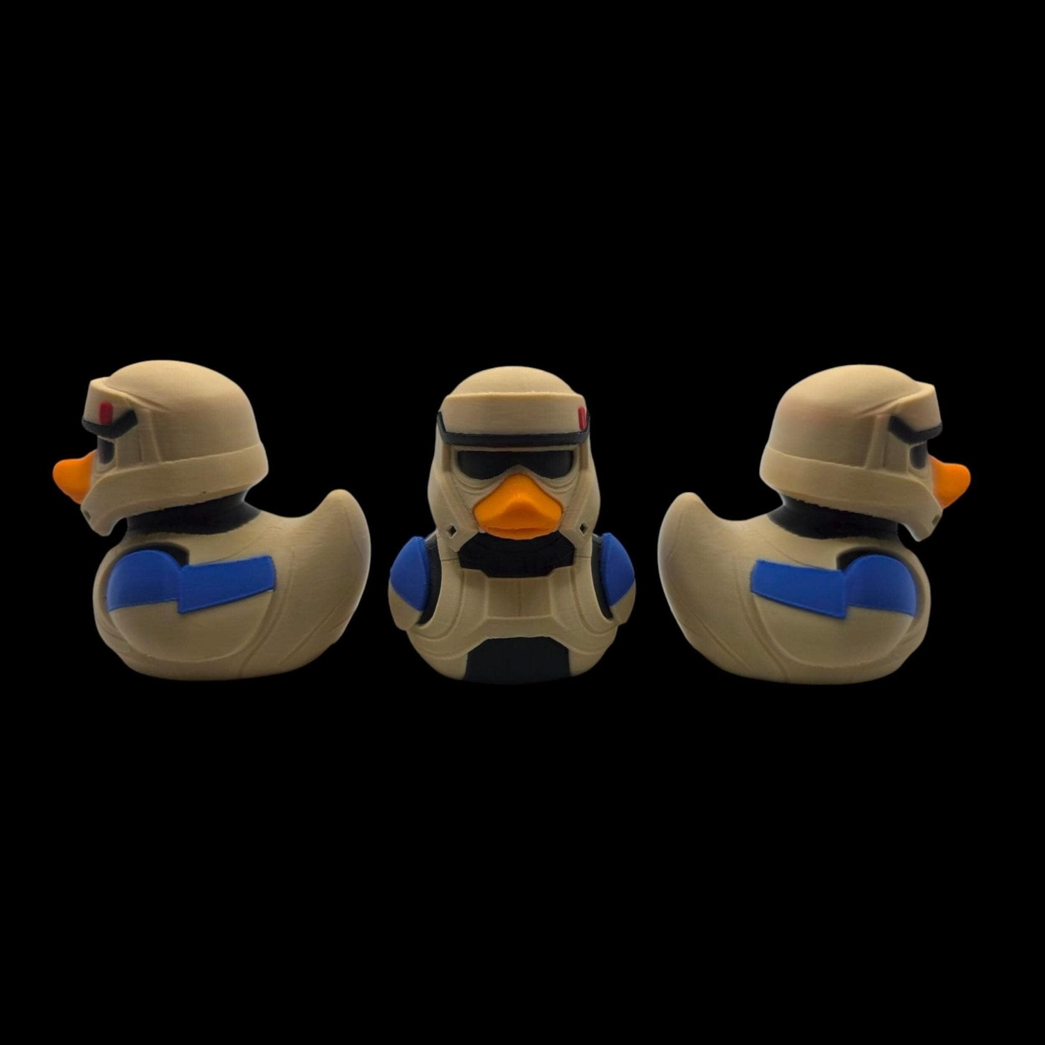 Star Wars Duck Figurine, ShoreTrooper 3D Printed Collectible for Desk Display - JM Designs