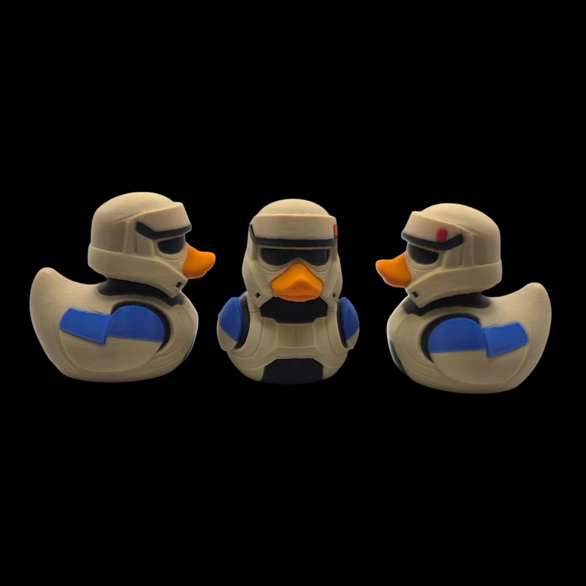 Star Wars Duck Figurine, ShoreTrooper 3D Printed Collectible for Desk Display - JM Designs