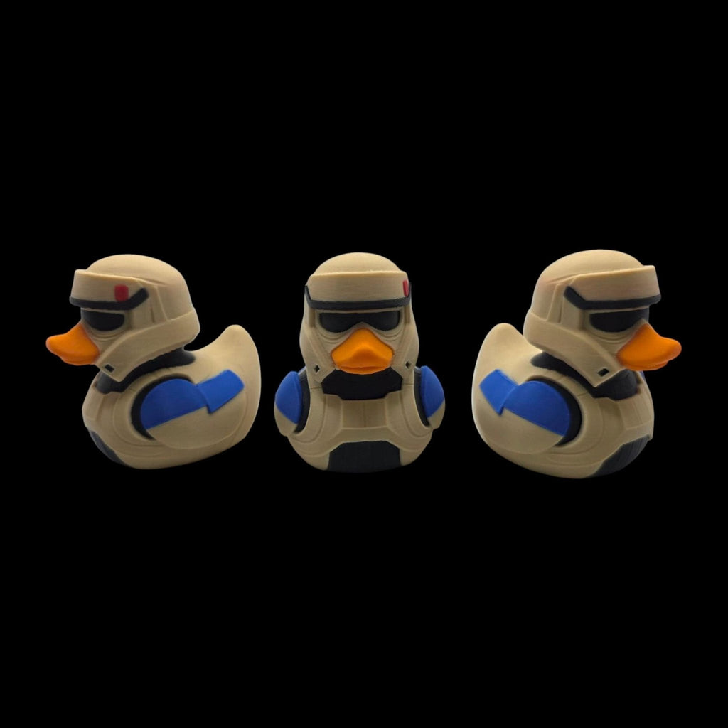 Star Wars Duck Figurine, ShoreTrooper 3D Printed Collectible for Desk Display - JM Designs