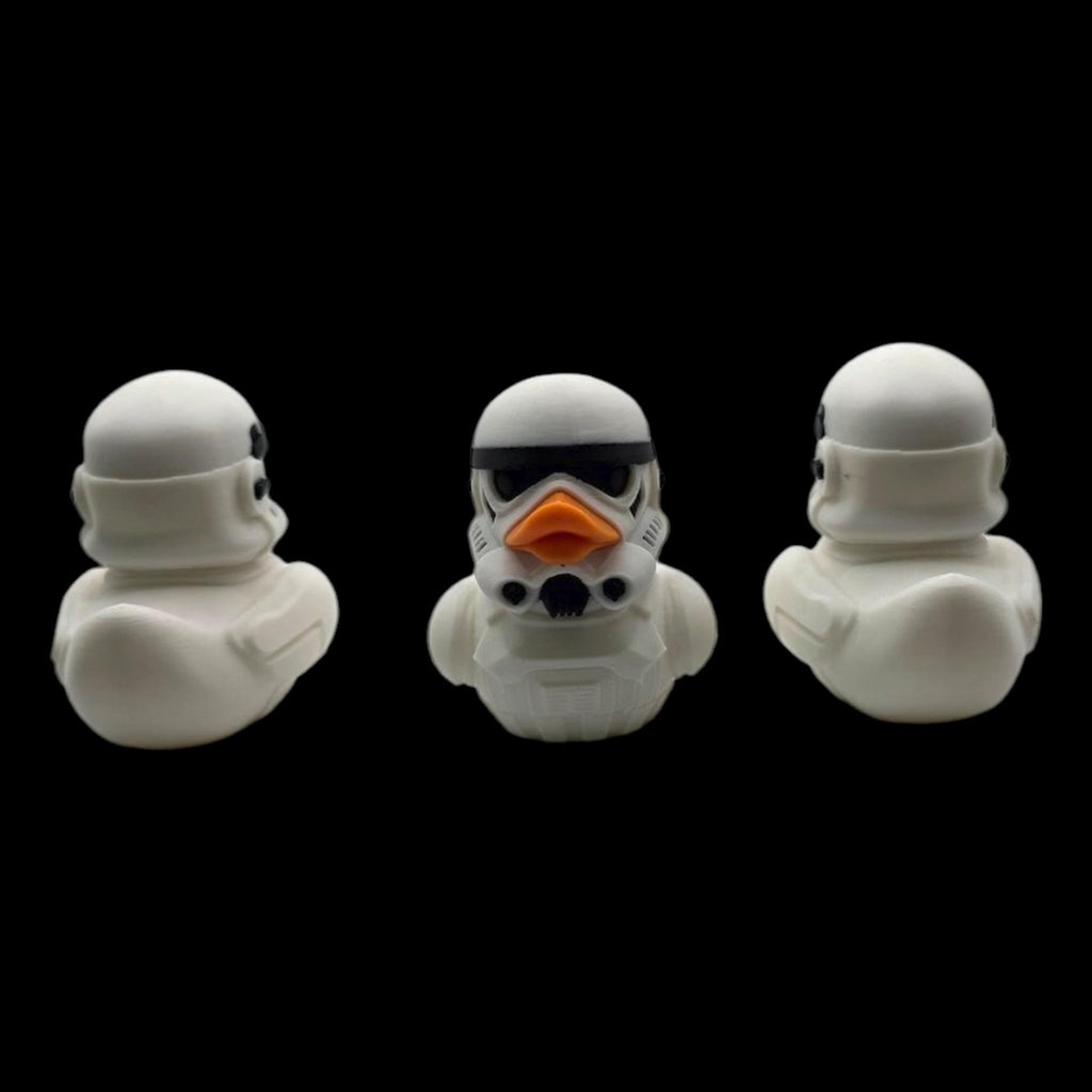Star Wars Inspired Duck Figurine Collectible Stormtrooper Decoration Desk Accessory Shelf Display - JM Designs