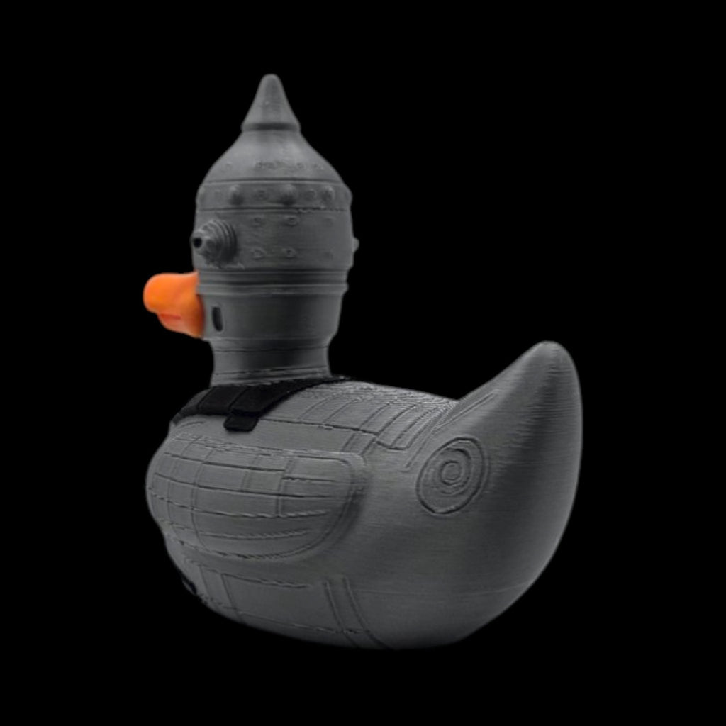 Star Wars Inspired Figure IG-11 Duck Bounty Hunter Statue, Gray Metallic Robot Decoration - JM Designs
