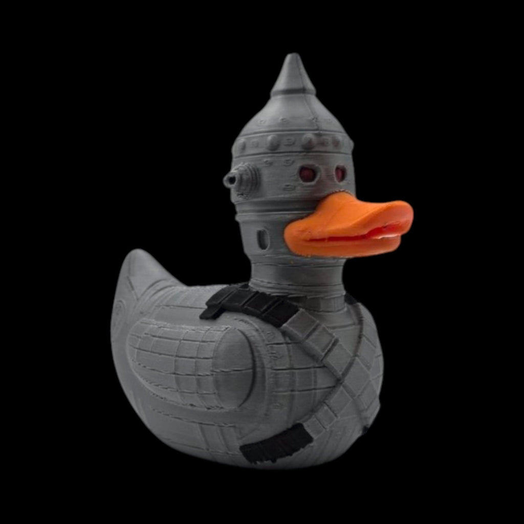 Star Wars Inspired Figure IG-11 Duck Bounty Hunter Statue, Gray Metallic Robot Decoration - JM Designs