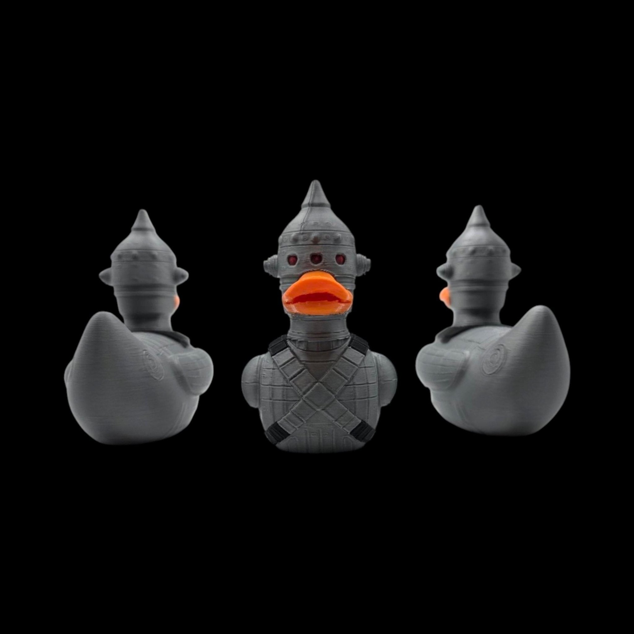 Star Wars Inspired Figure IG-11 Duck Bounty Hunter Statue, Gray Metallic Robot Decoration - JM Designs