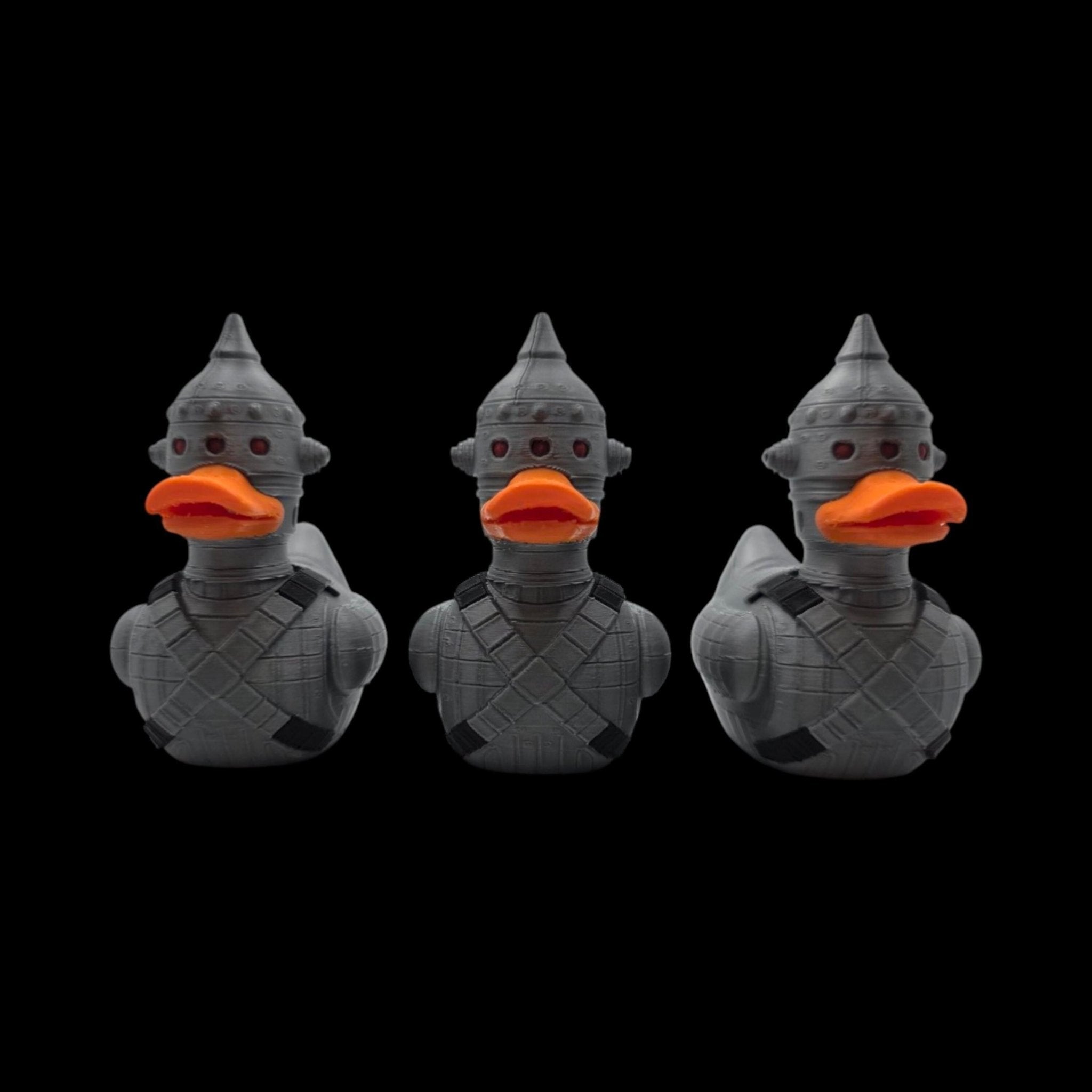 Star Wars Inspired Figure IG-11 Duck Bounty Hunter Statue, Gray Metallic Robot Decoration - JM Designs