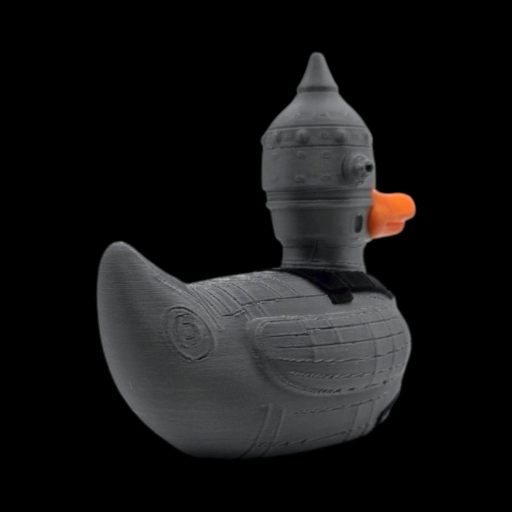 Star Wars Inspired Figure IG-11 Duck Bounty Hunter Statue, Gray Metallic Robot Decoration - JM Designs