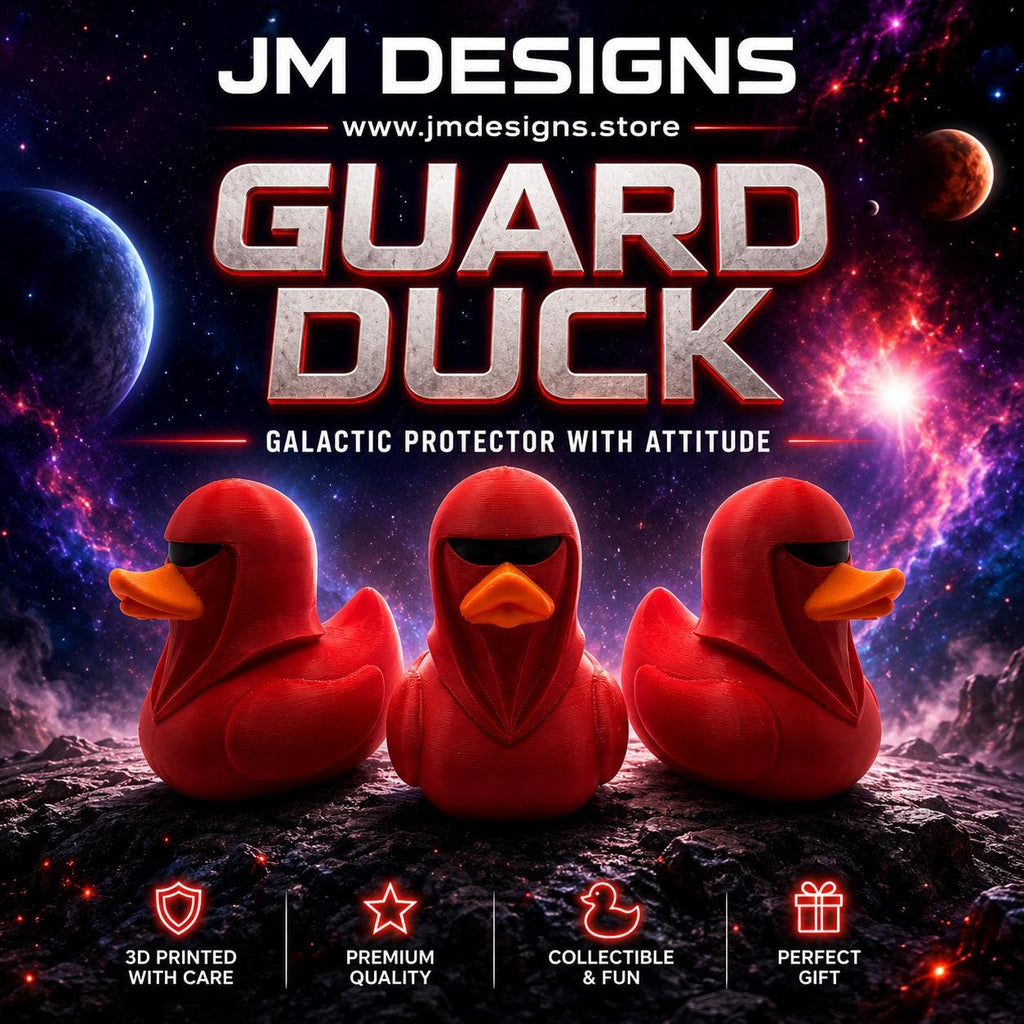 Star Wars Royal Guard Inspired Duck Bathroom Decoration Desk Accessory Nerdy Collectible Figurine - JM Designs