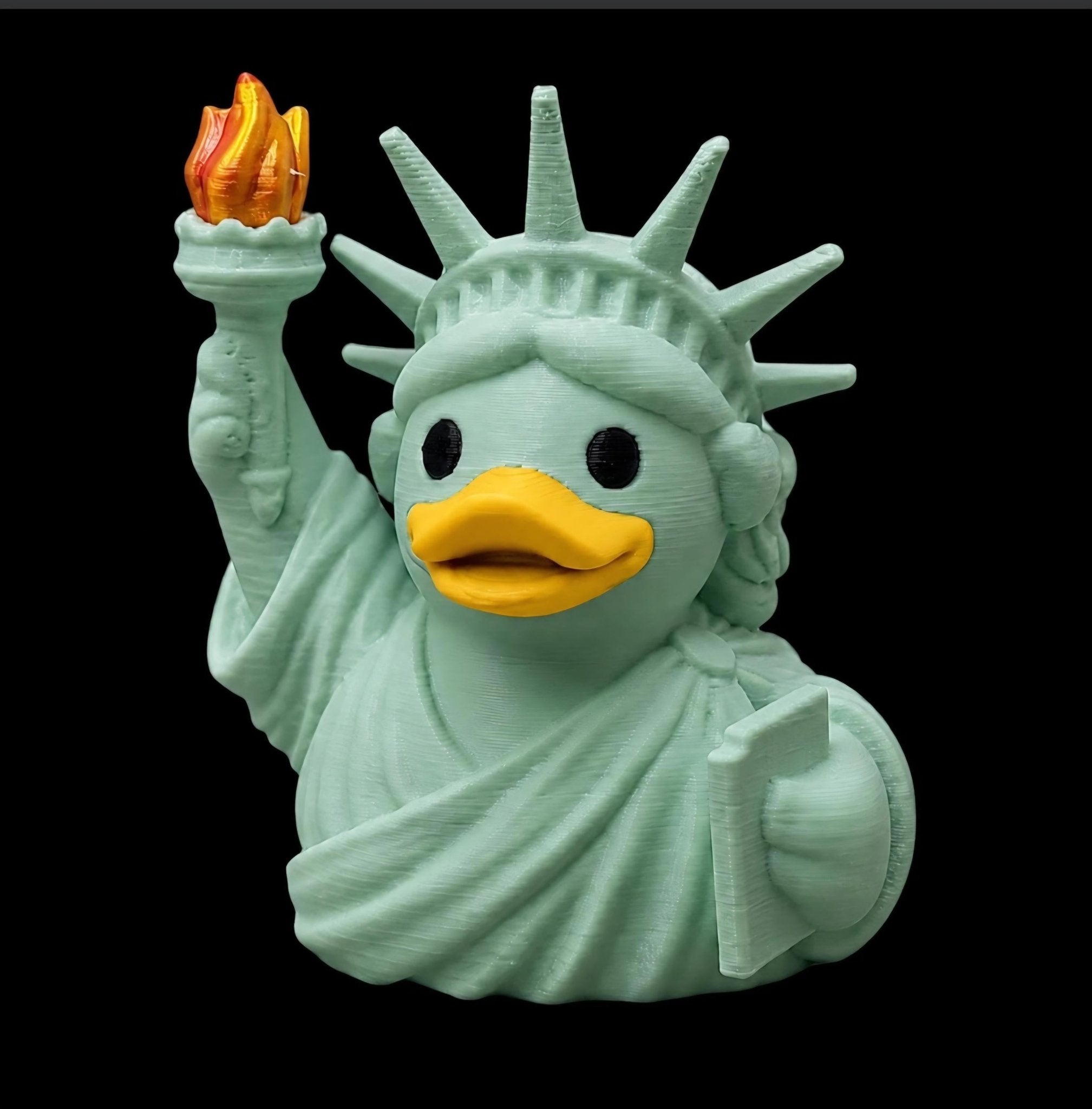 Statue of Liberty Duck Cruise line Figurine Patriotic Gift Jeep Ducking Tradition Keepsake Americana Dashboard - JM Designs