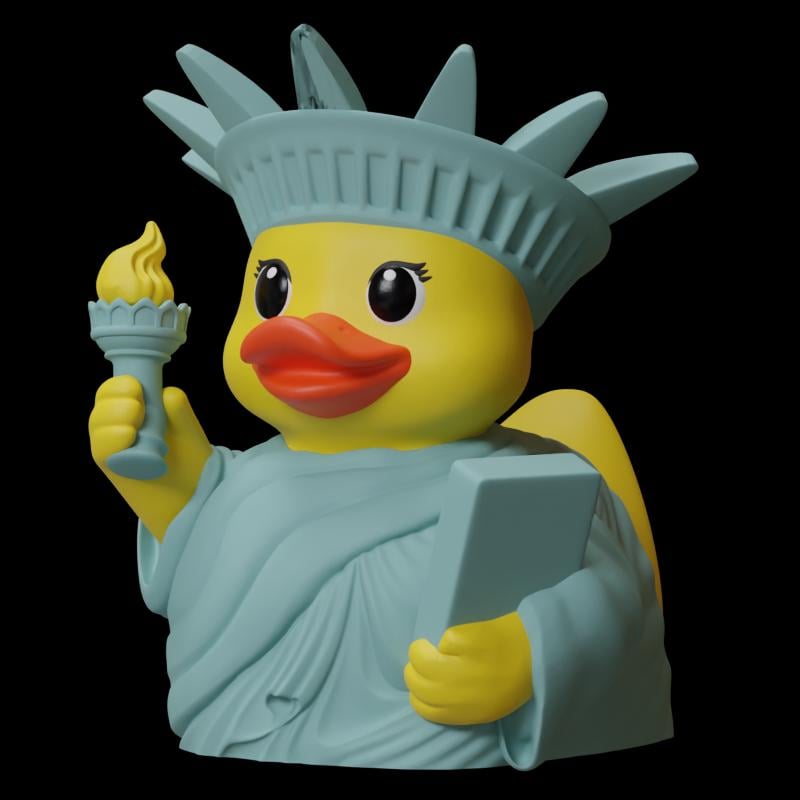 Statue of Liberty Duck Cruise line Figurine Patriotic Gift Jeep Ducking Tradition Keepsake Americana Dashboard - JM Designs