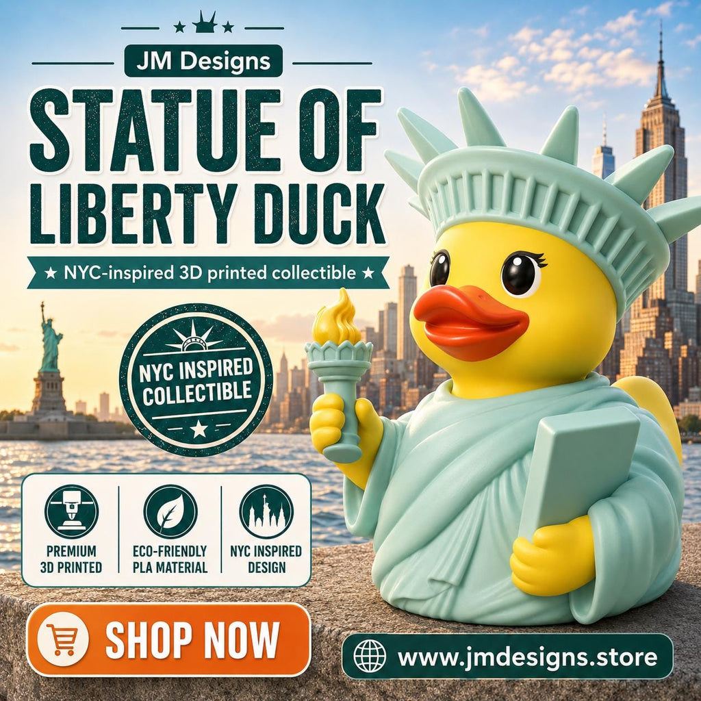 Statue of Liberty Duck Cruise line Figurine Patriotic Gift Jeep Ducking Tradition Keepsake Americana Dashboard - JM Designs