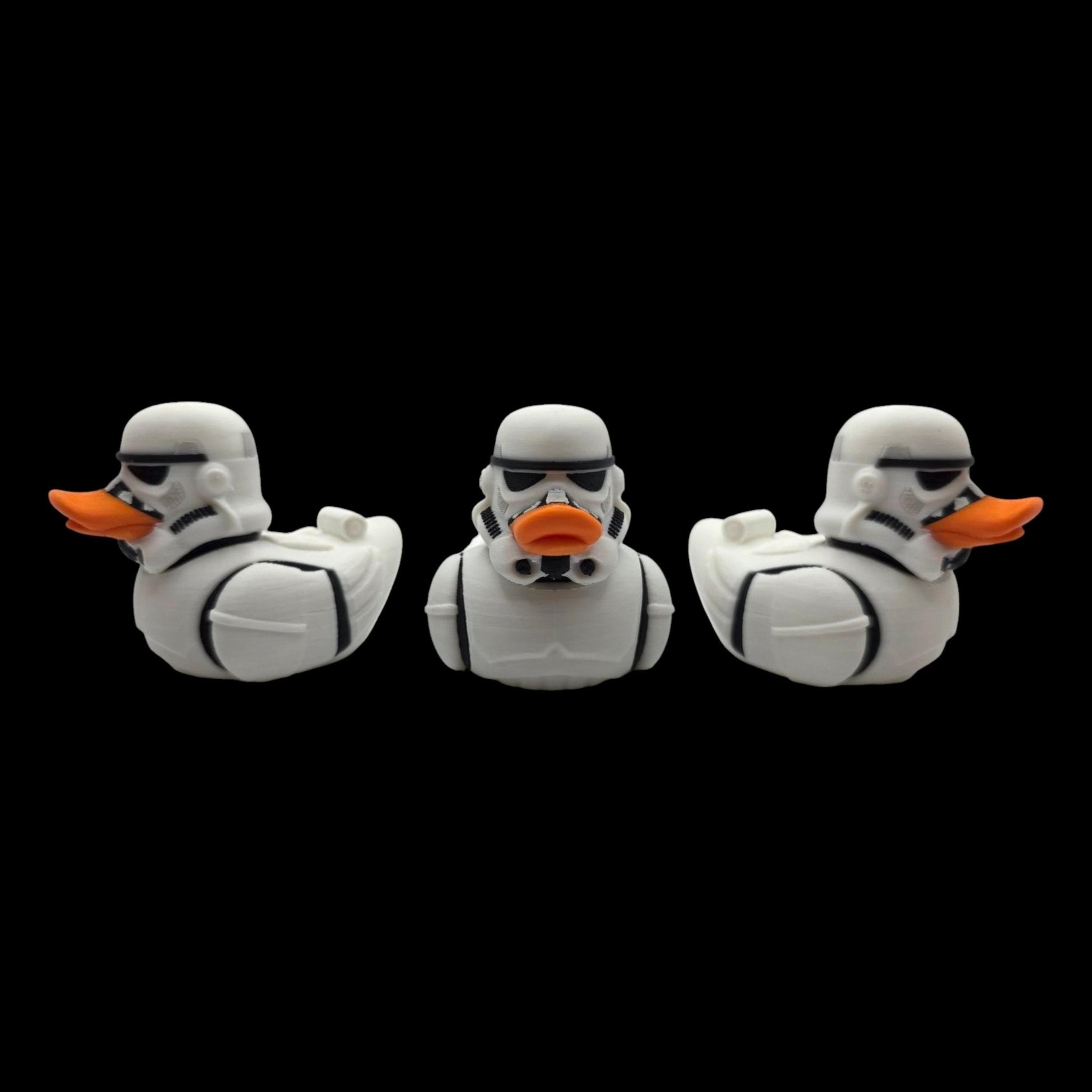 Stormtrooper Inspired Duck Collectible Figurine Star Wars Fan Geek Desk Toy Shelf Display Office Decoration Sci - JM Designs