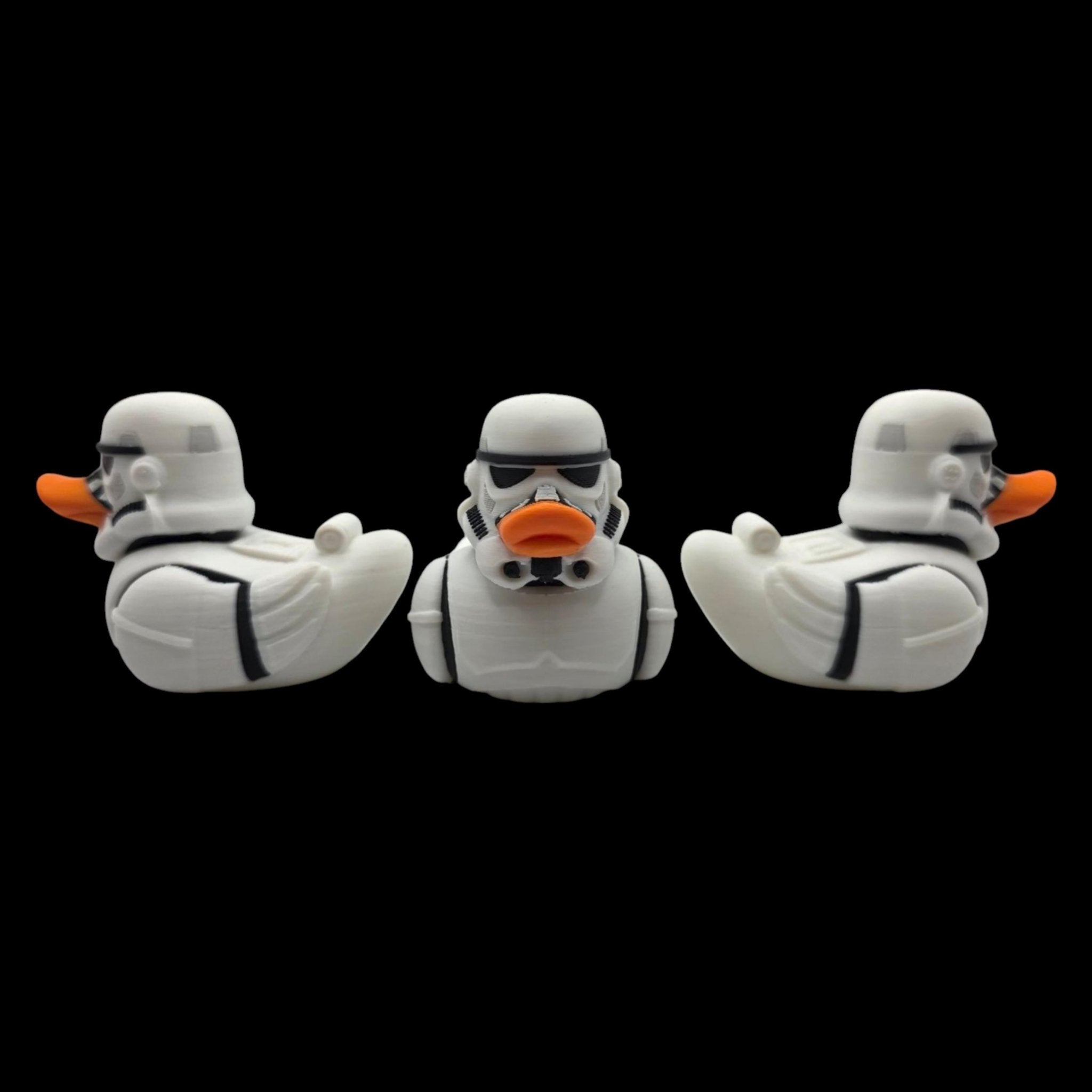 Stormtrooper Inspired Duck Collectible Figurine Star Wars Fan Geek Desk Toy Shelf Display Office Decoration Sci - JM Designs