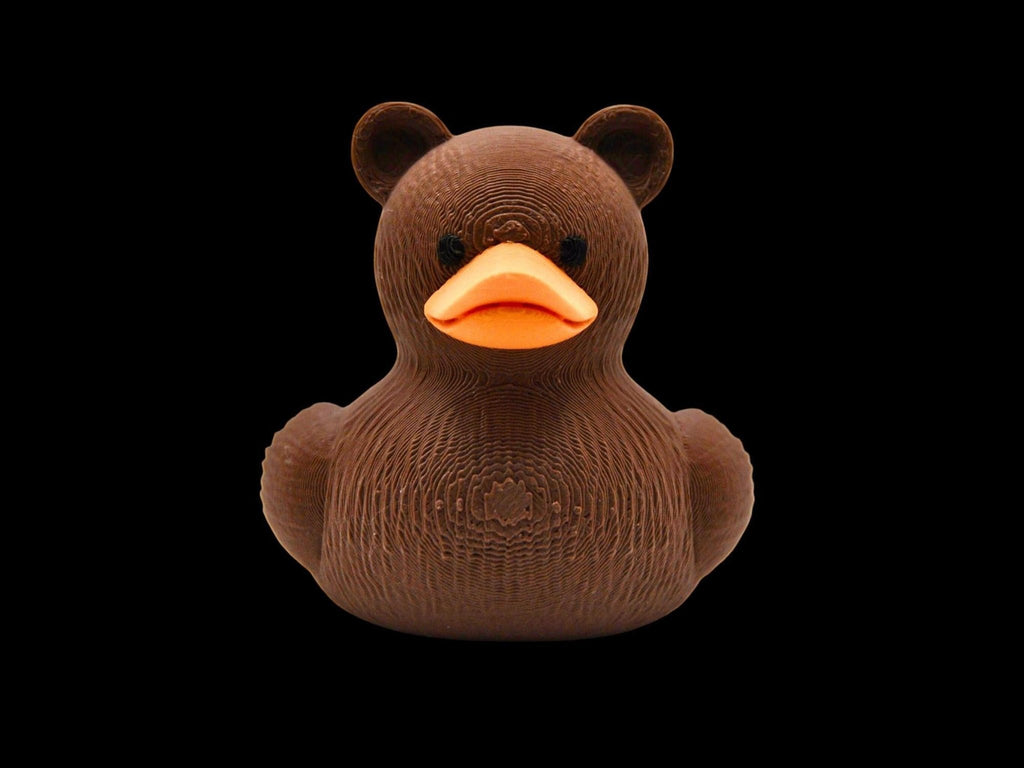 Toddler Bath Toy: 3D Printed Brown Bear Duck for Fun Time - JM Designs