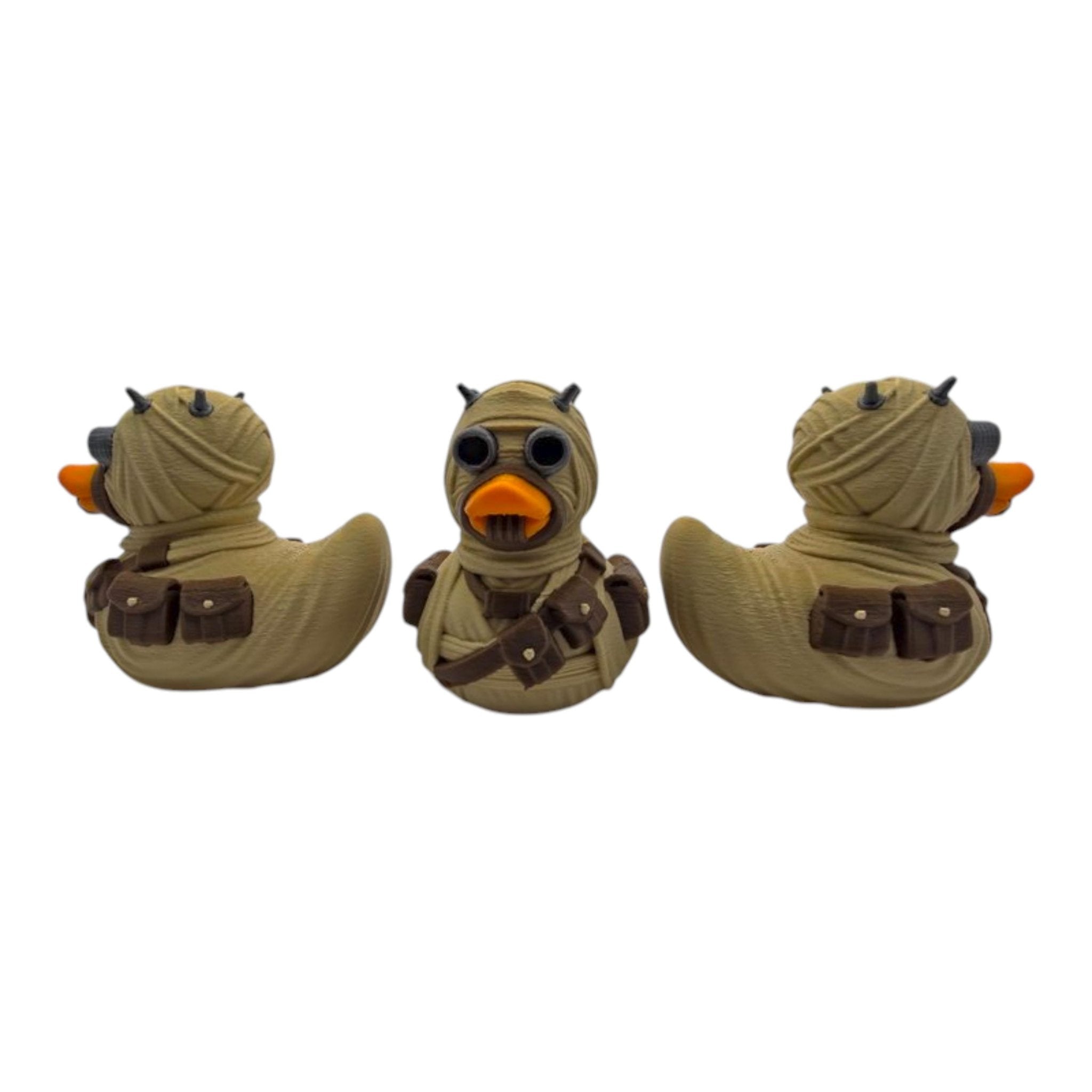 Tusken Raider Inspired Star Wars Duck Collectible Handmade Figurine Desk Decoration Display Item Cruise - JM Designs