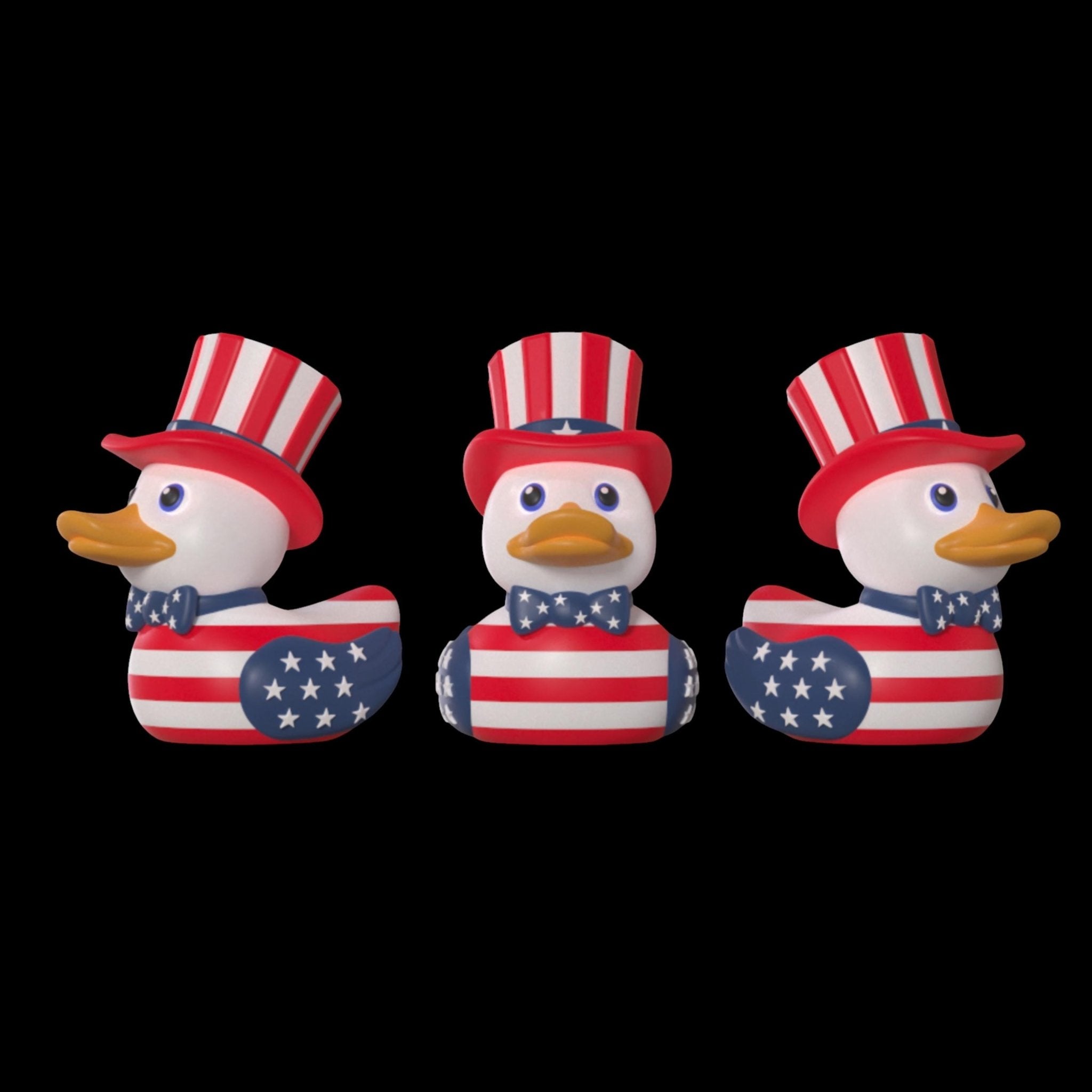 Uncle Sam Duck Patriotic Ducking America Display USA Decoration Adorable 4th July Decor - JM Designs