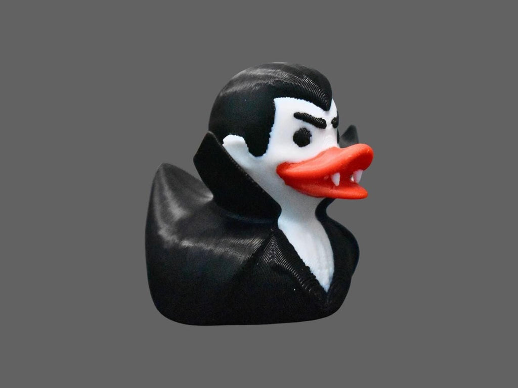 Vampire Duck Figure, 3D Printed Gothic Decor for Halloween - JM Designs