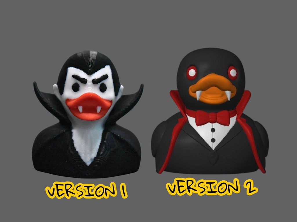 Vampire Duck Figure, 3D Printed Gothic Decor for Halloween - JM Designs