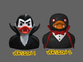 Vampire Duck Figure, 3D Printed Gothic Decor for Halloween - JM Designs