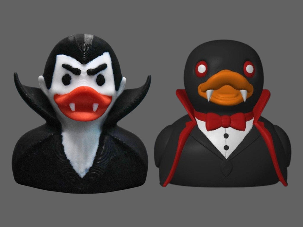 Vampire Duck Figure, 3D Printed Gothic Decor for Halloween - JM Designs