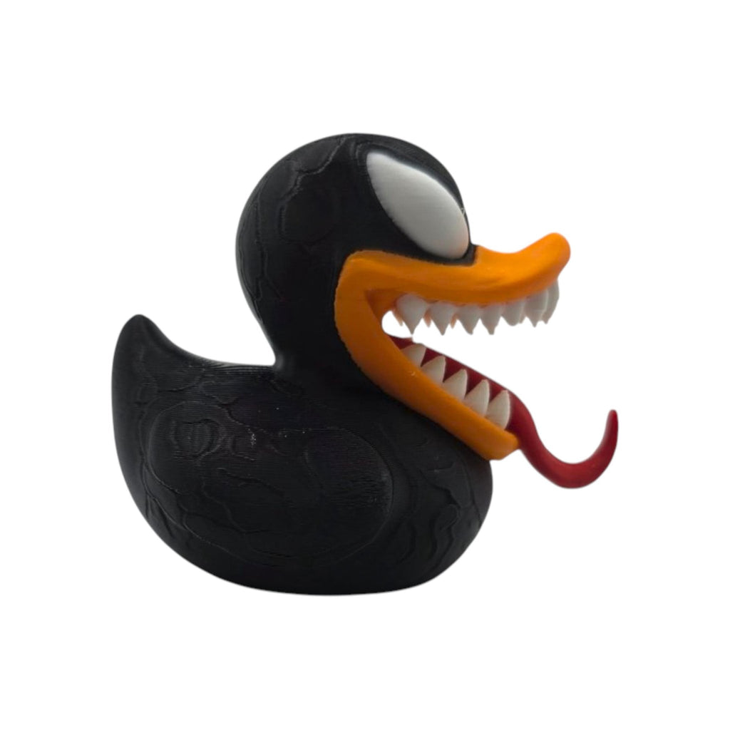 Venom Duck Figure, 3D Printed Marvel Collectible for Desk Decor - JM Designs