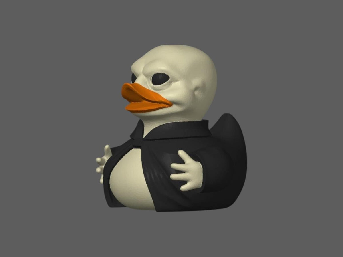 Voldemort Duck Figure, 3D Printed Collectible with Wizard Theme - JM Designs