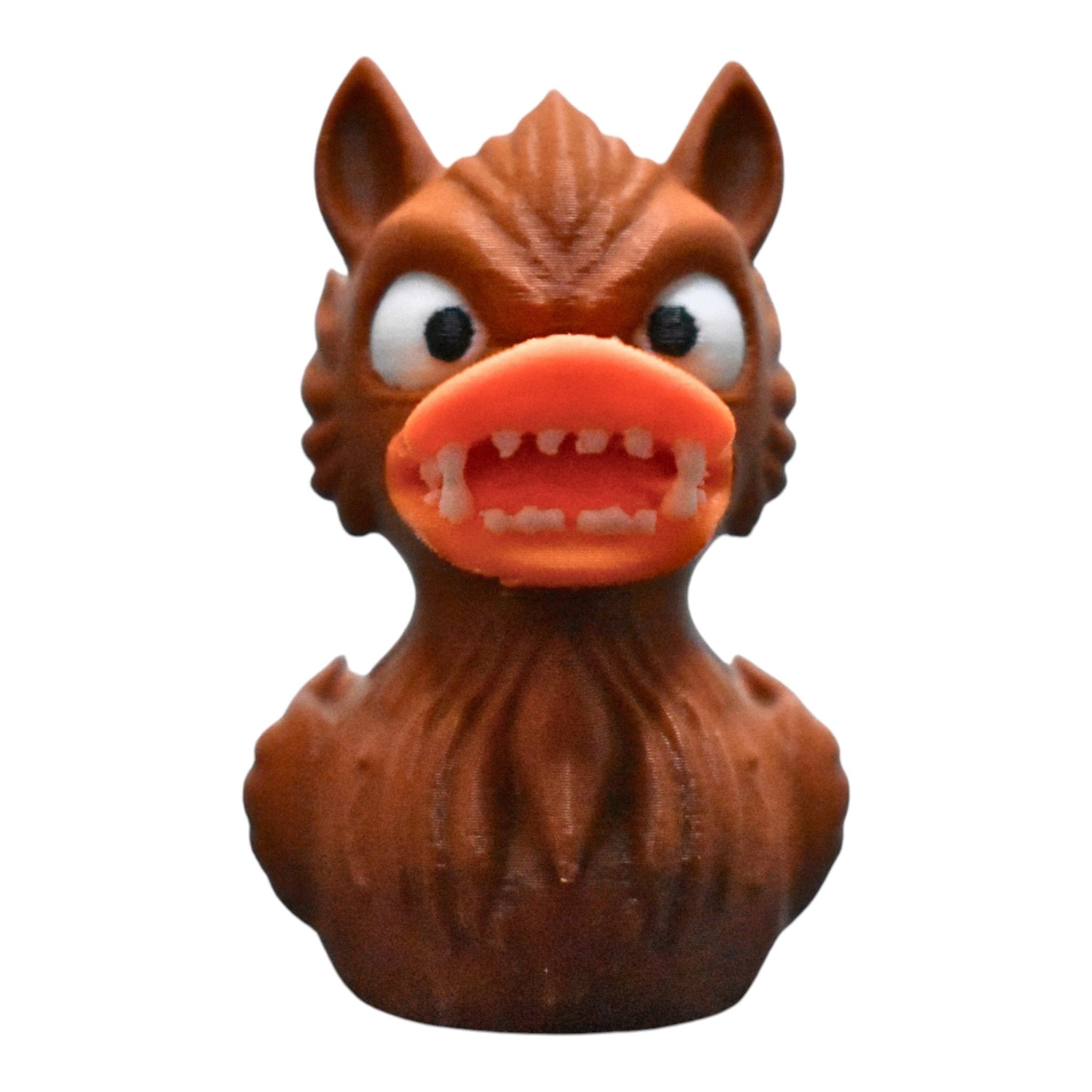 Werewolf Duck Monster Wolf Black, Brown or Grey Dashboard Buddy 3D Printed - JM Designs