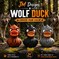 Werewolf Duck Monster Wolf Black, Brown or Grey Dashboard Buddy 3D Printed - JM Designs