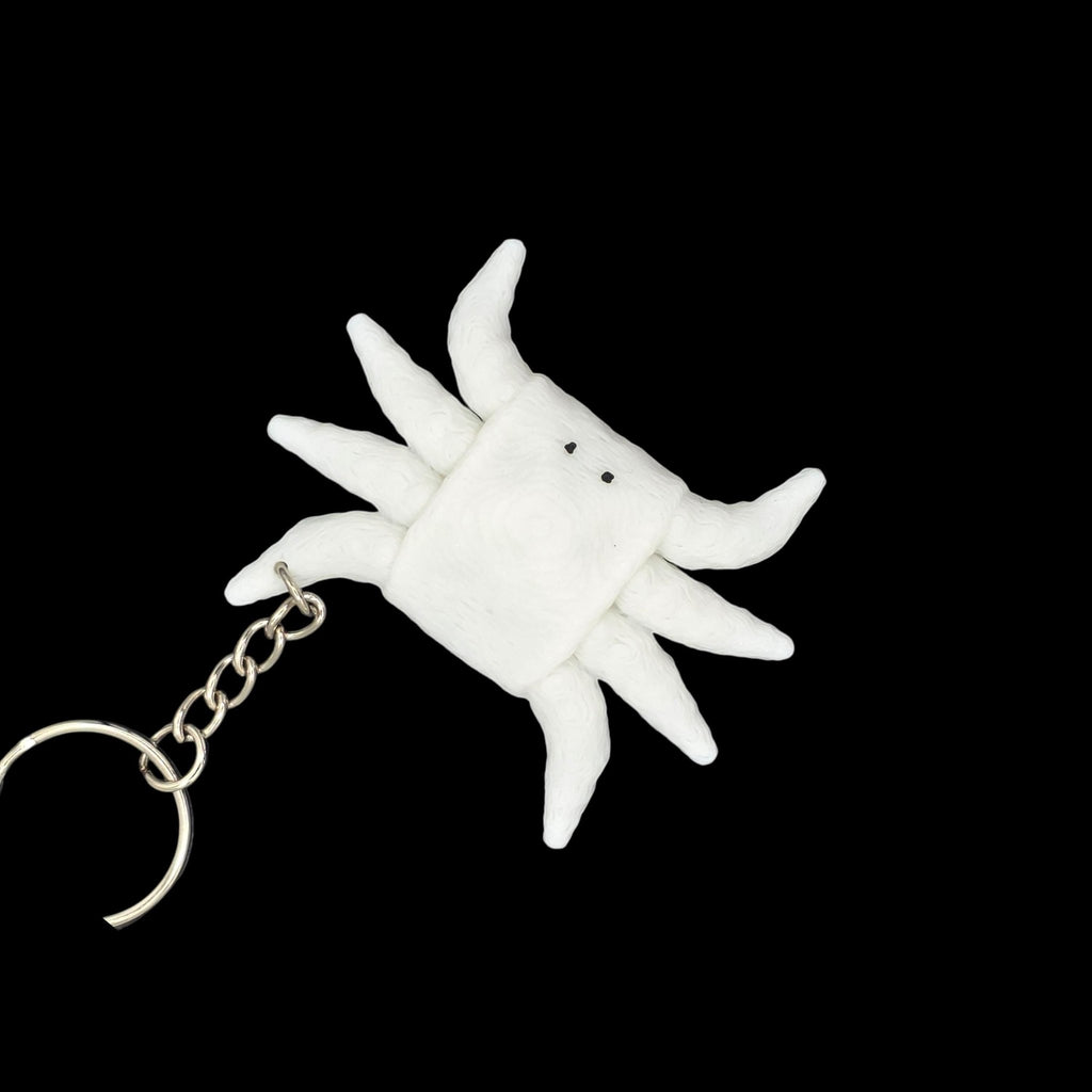 White Crab Towel Anima Keychain Accessory Beach Theme Nautical Bag Charm Cruise Line Souvenir - JM Designs