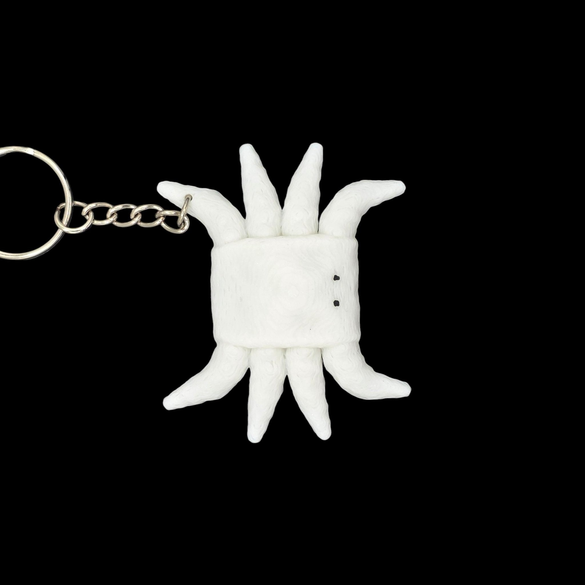 White Crab Towel Anima Keychain Accessory Beach Theme Nautical Bag Charm Cruise Line Souvenir - JM Designs