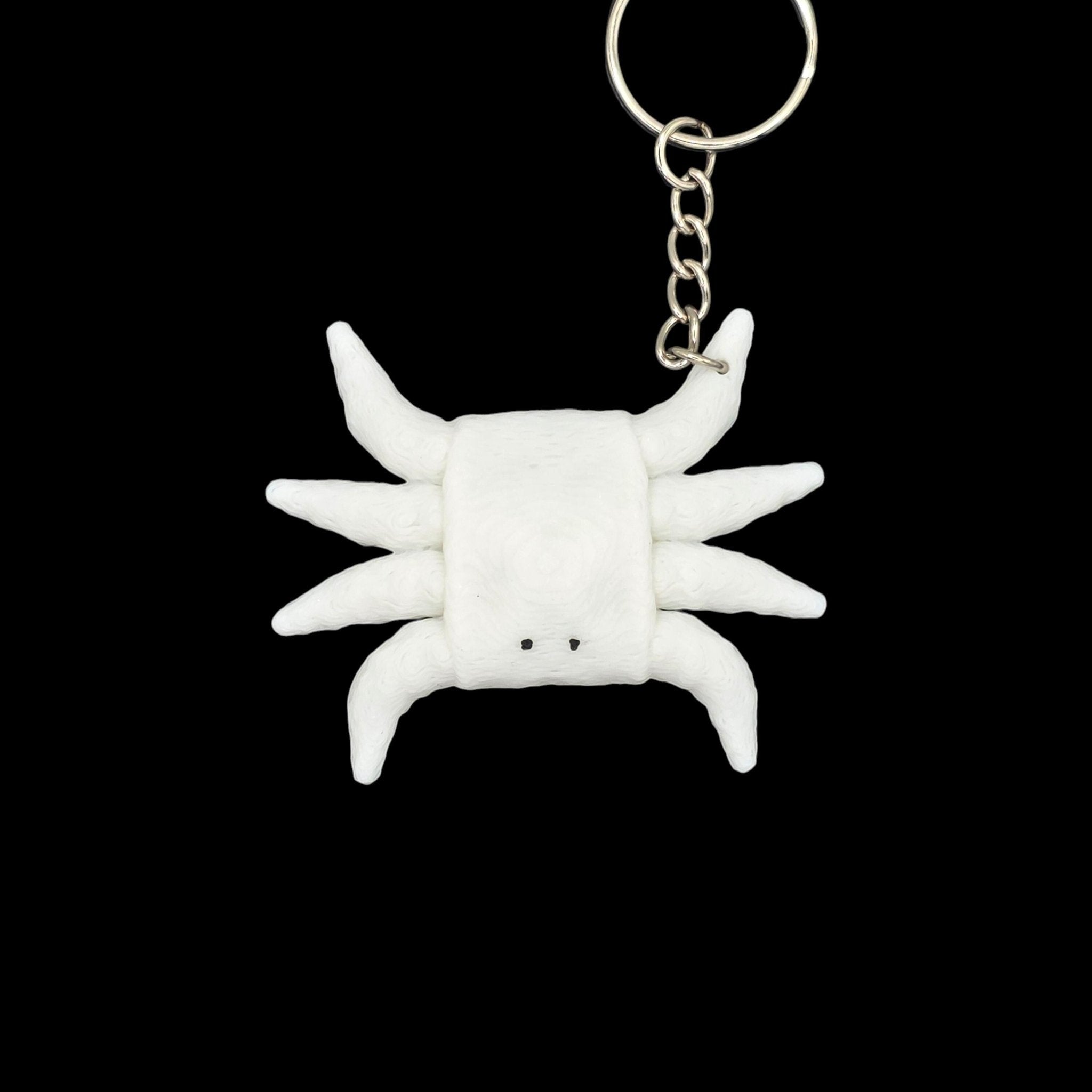 White Crab Towel Anima Keychain Accessory Beach Theme Nautical Bag Charm Cruise Line Souvenir - JM Designs