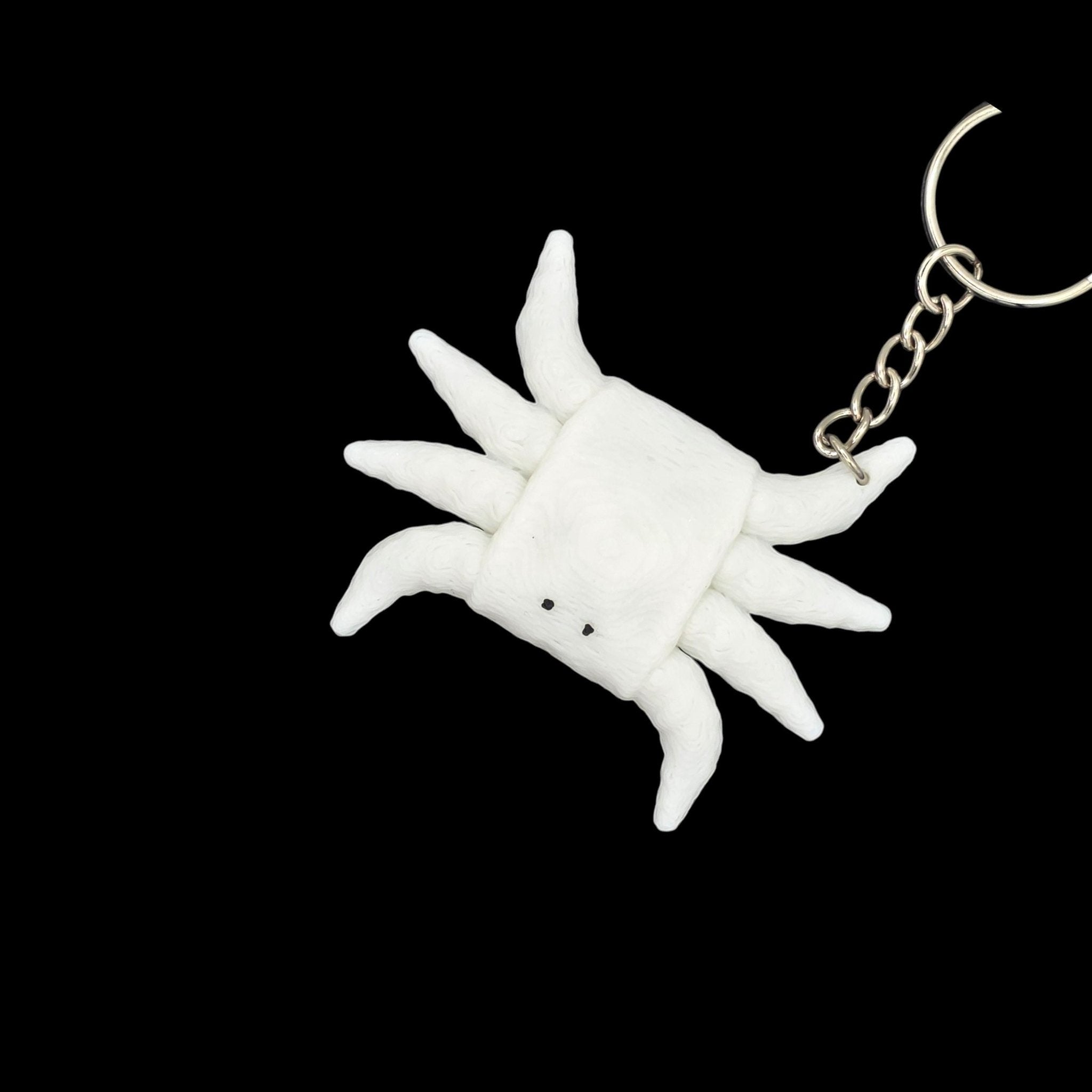 White Crab Towel Anima Keychain Accessory Beach Theme Nautical Bag Charm Cruise Line Souvenir - JM Designs