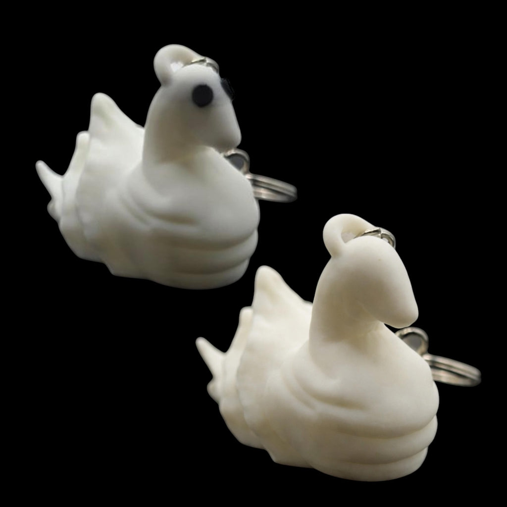 White Duck Towel Animal Keychain Cruise Souvenir Charm Collectible Travel Accessory Bag Decoration - JM Designs