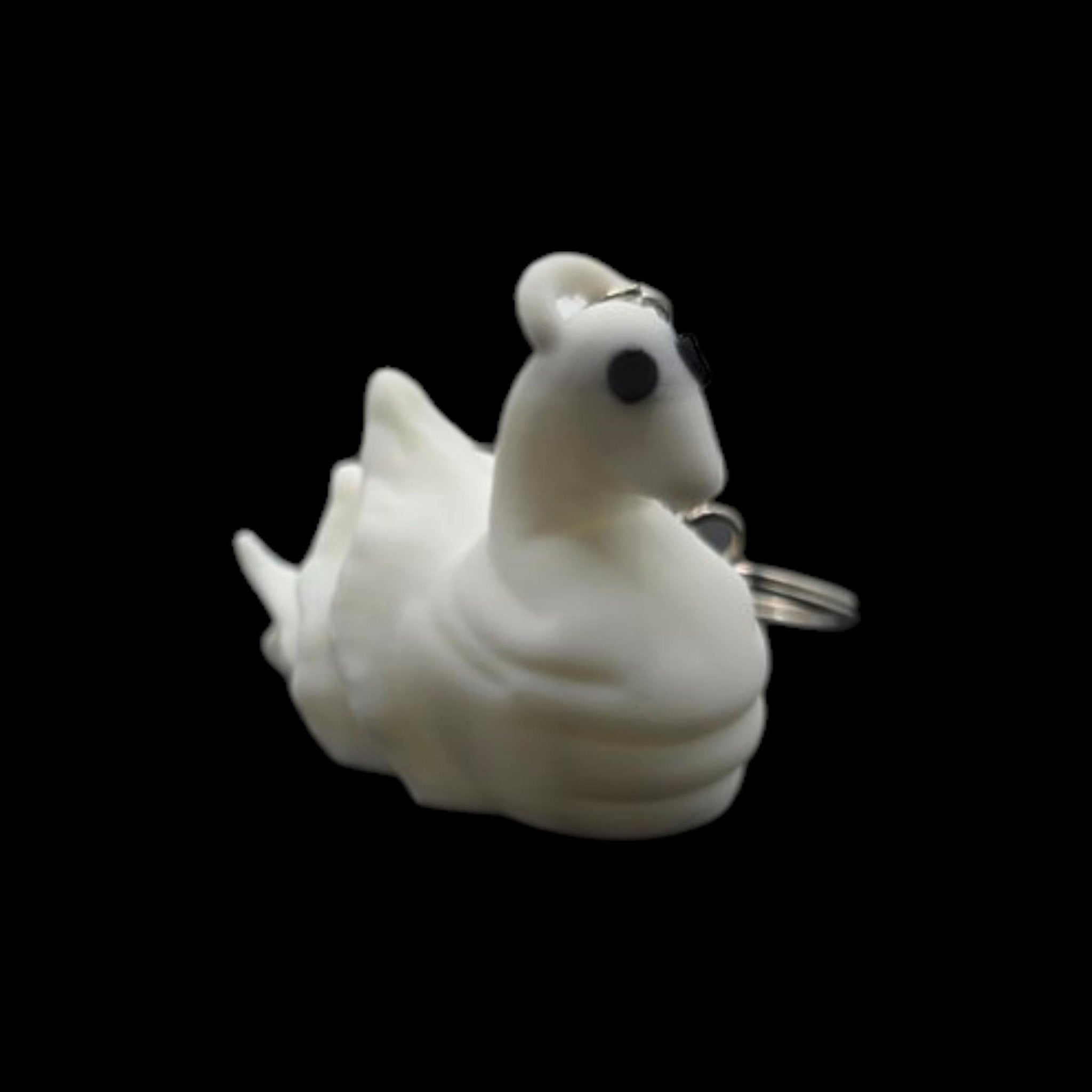 White Duck Towel Animal Keychain Cruise Souvenir Charm Collectible Travel Accessory Bag Decoration - JM Designs