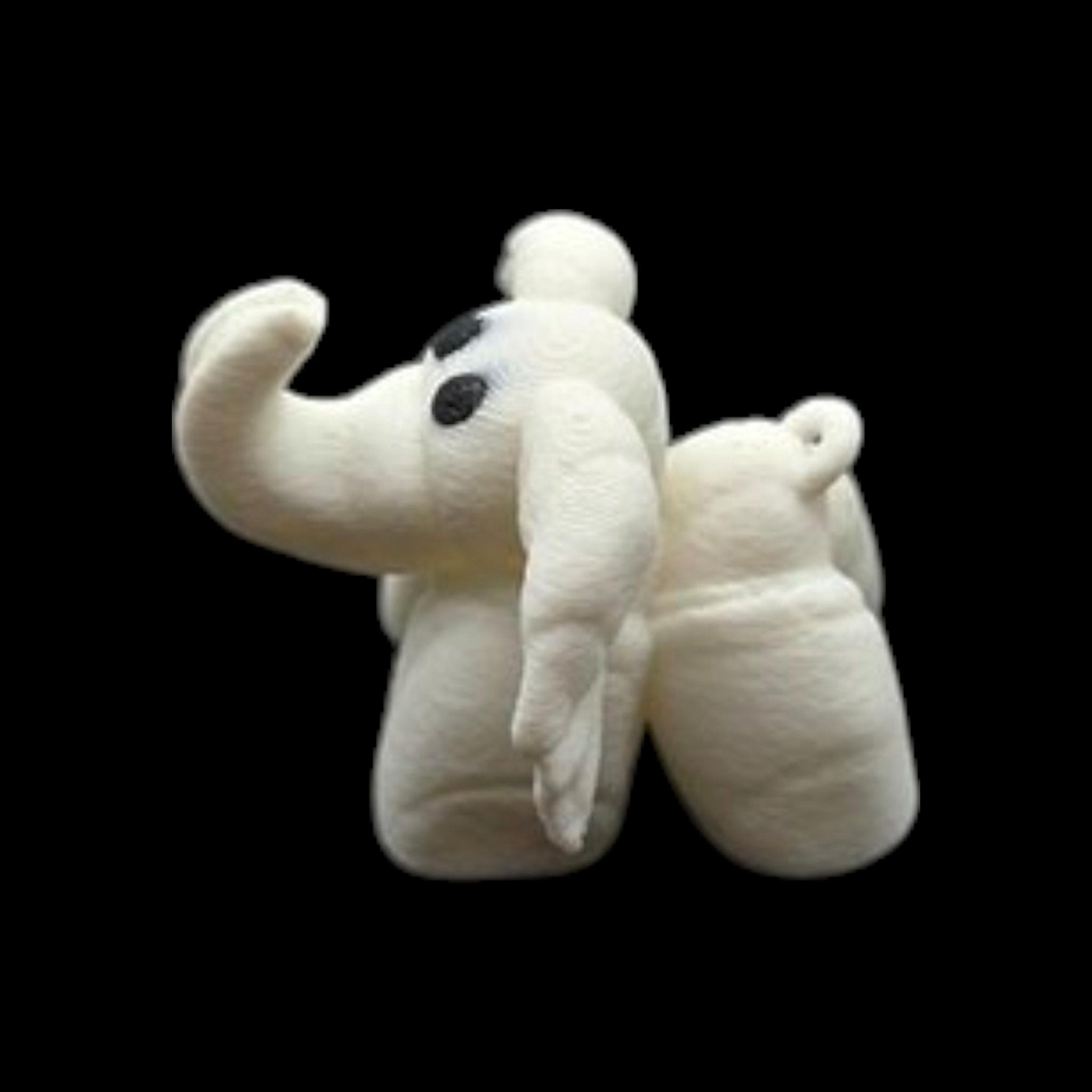 White Elephant Towel Animal Keychain Souvenir Travel Accessory Vacation Carnival Cruise Line - JM Designs