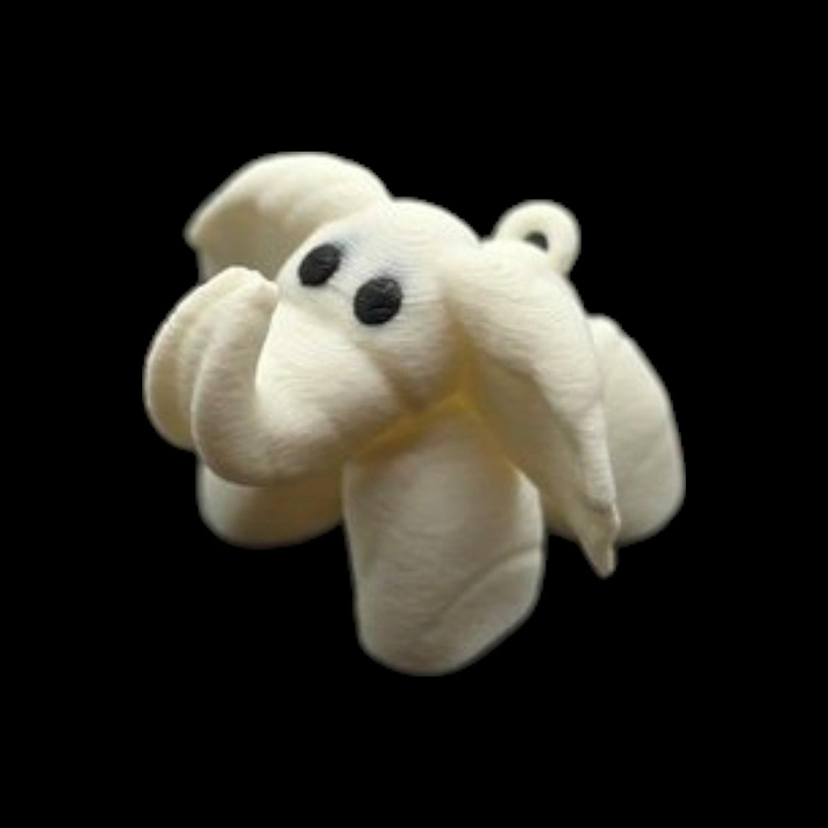 White Elephant Towel Animal Keychain Souvenir Travel Accessory Vacation Carnival Cruise Line - JM Designs