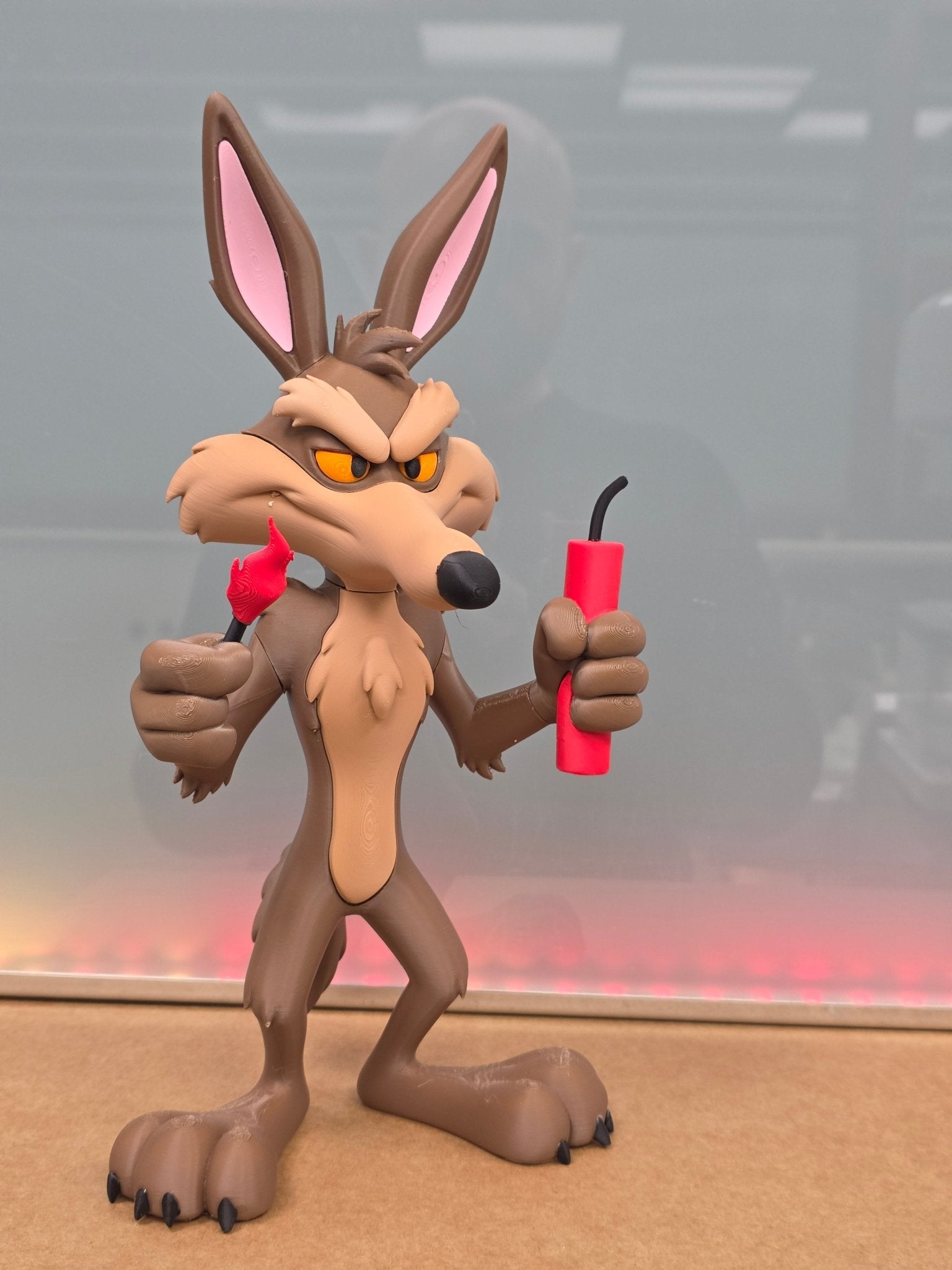 Wile Coyote and Road Runner Figure Set - JM Designs