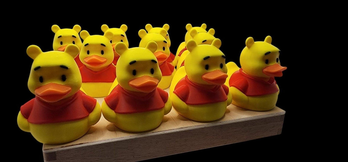 Winnie Pooh Duck Desk Ornament, 3D Printed Figure for Office Decor - JM Designs