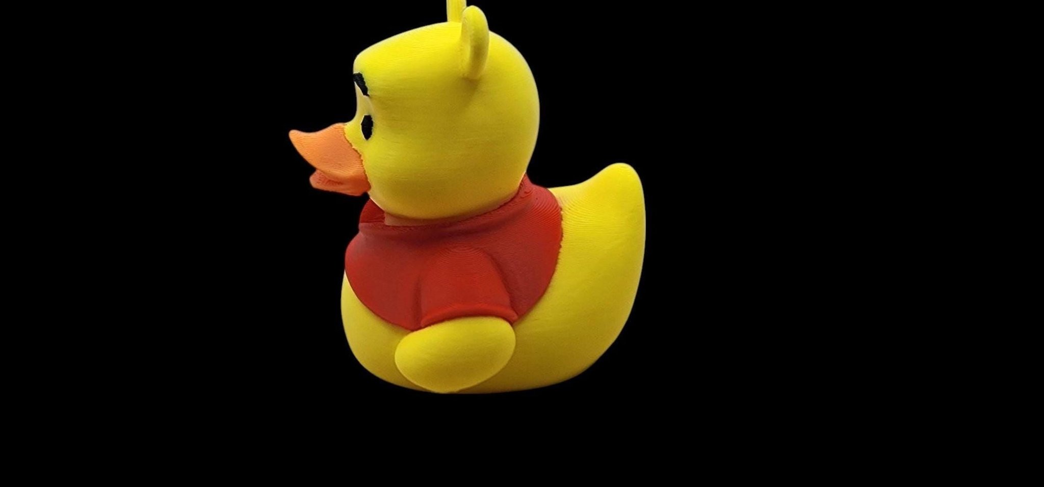 Winnie Pooh Duck Desk Ornament, 3D Printed Figure for Office Decor - JM Designs
