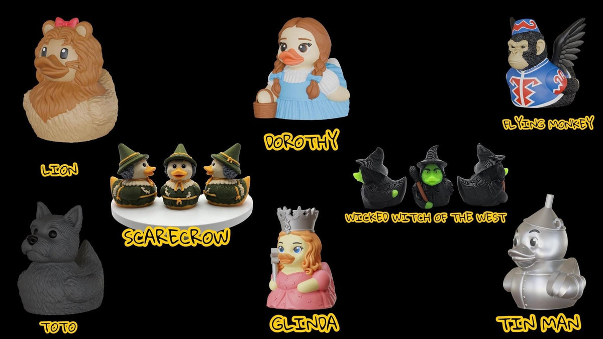 Wizard Oz Duck Scarecrow Bath Toy, 3D Printed Figure for Collectors - JM Designs
