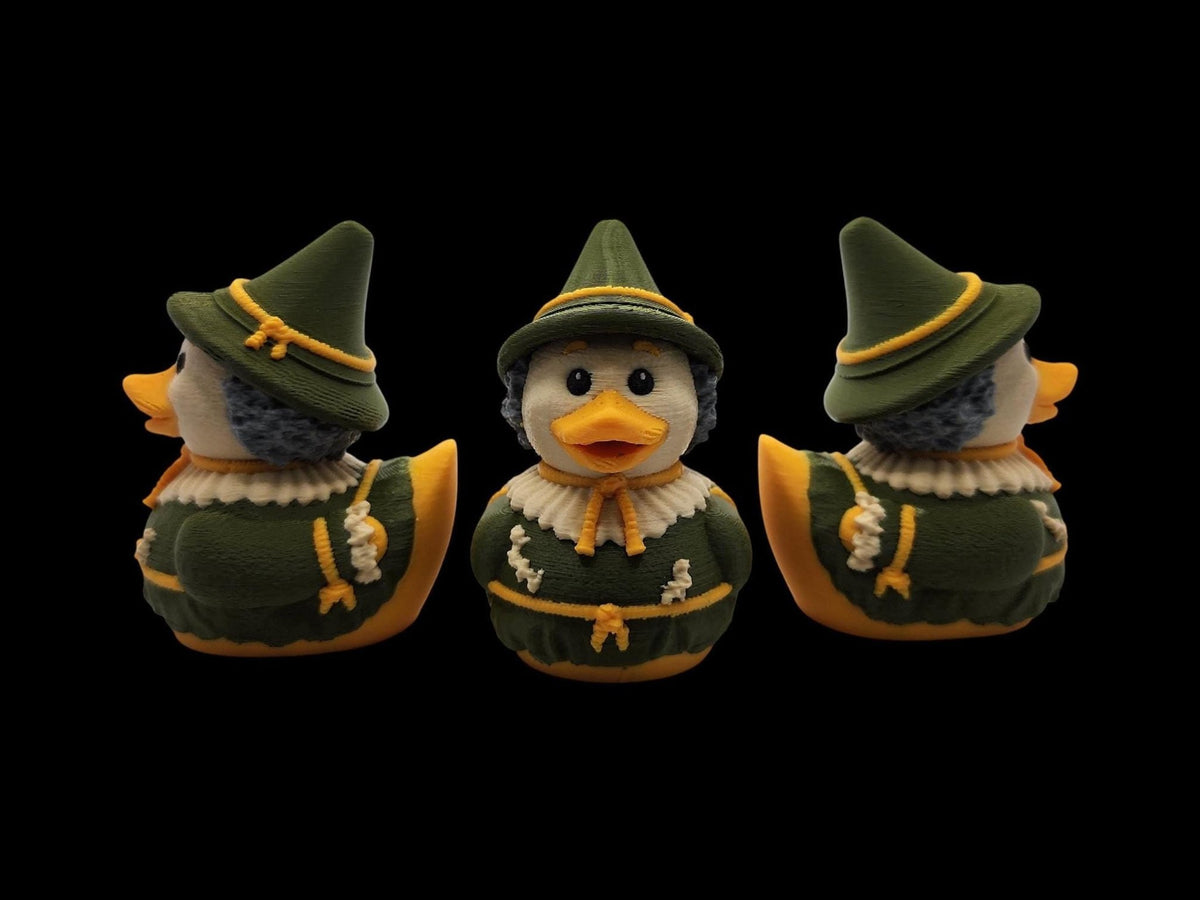 Wizard Oz Duck Scarecrow Bath Toy, 3D Printed Figure for Collectors - JM Designs