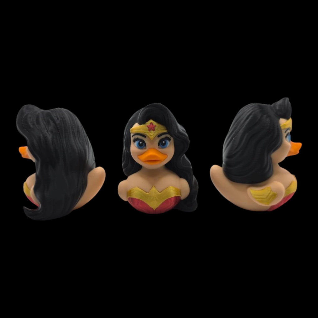 Wonder Woman Inspired Duck Superhero Figure Display Item Desk Decoration Shelf Ornament Amazon Woman decor - JM Designs