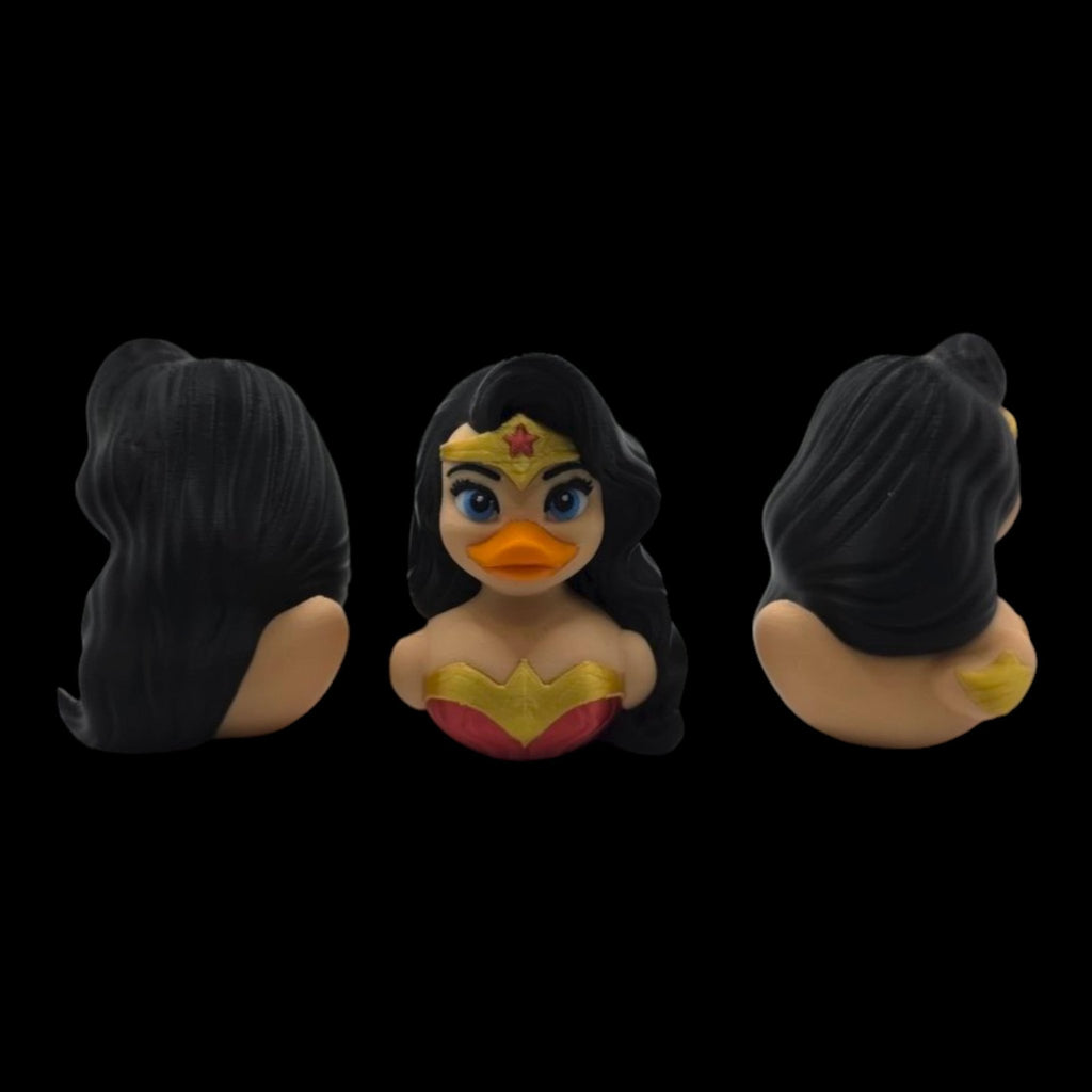 Wonder Woman Inspired Duck Superhero Figure Display Item Desk Decoration Shelf Ornament Amazon Woman decor - JM Designs