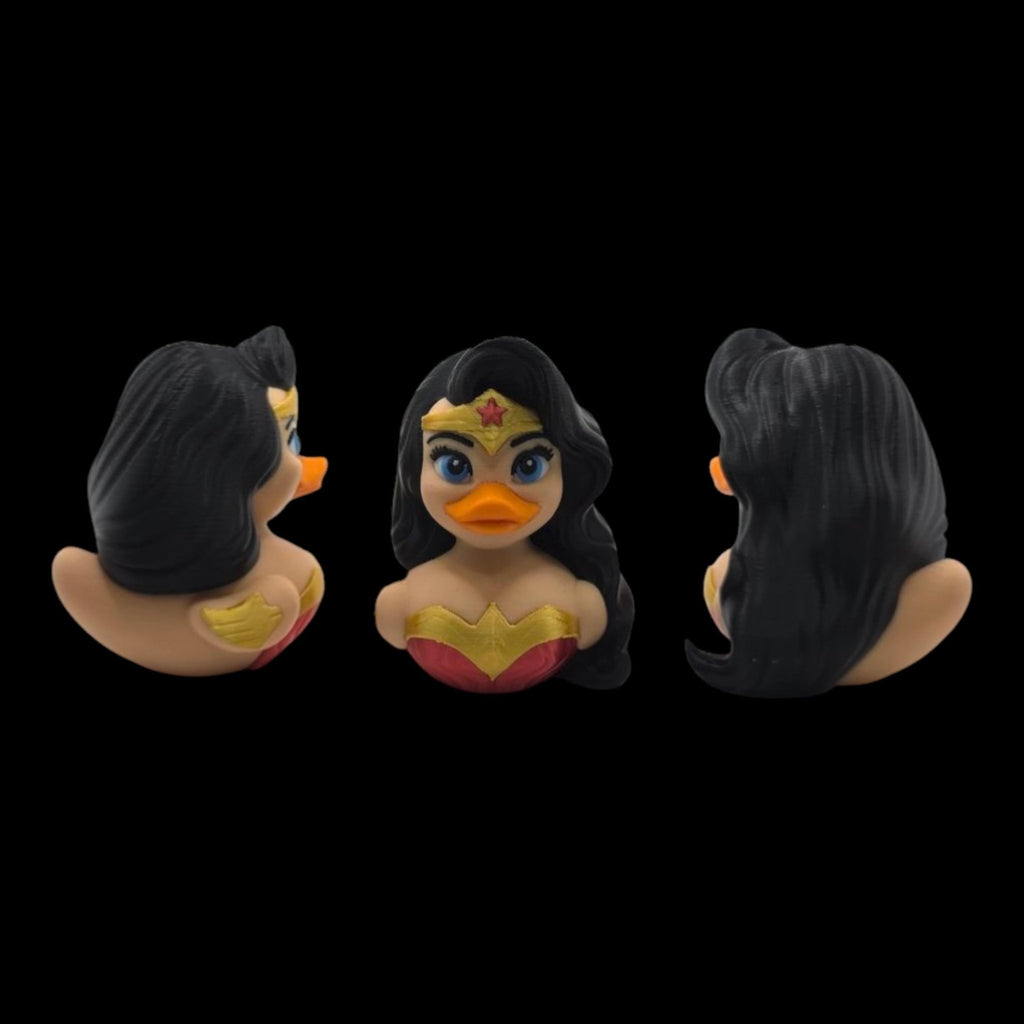 Wonder Woman Inspired Duck Superhero Figure Display Item Desk Decoration Shelf Ornament Amazon Woman decor - JM Designs