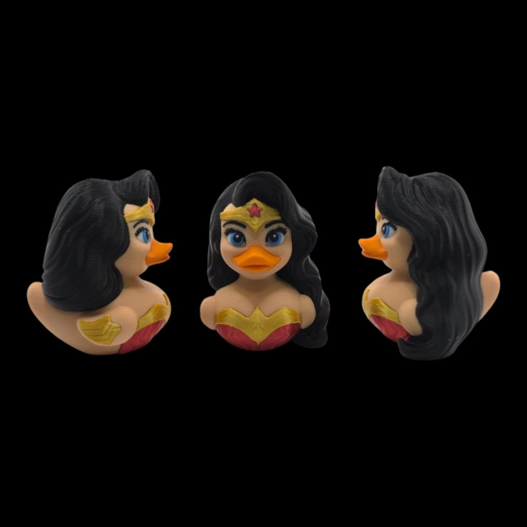 Wonder Woman Inspired Duck Superhero Figure Display Item Desk Decoration Shelf Ornament Amazon Woman decor - JM Designs