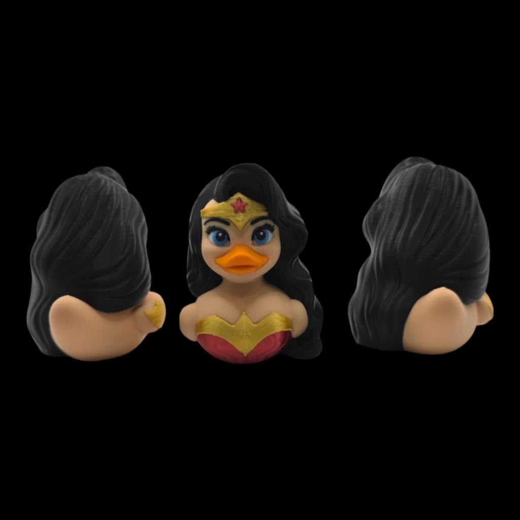Wonder Woman Inspired Duck Superhero Figure Display Item Desk Decoration Shelf Ornament Amazon Woman decor - JM Designs