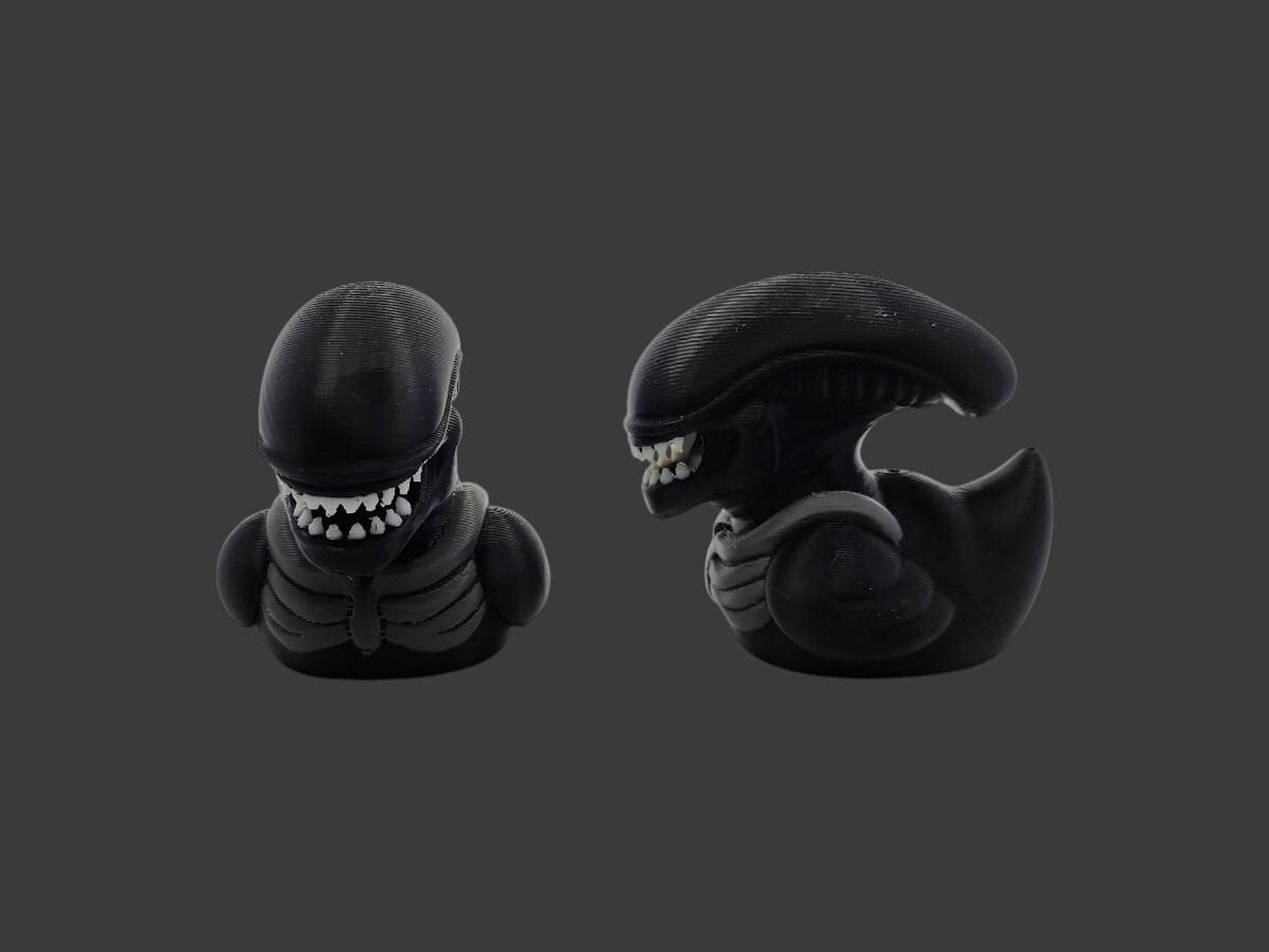 Xenomorph Duck Figurine, 3D Printed Desk Decor for Horror Fans - JM Designs