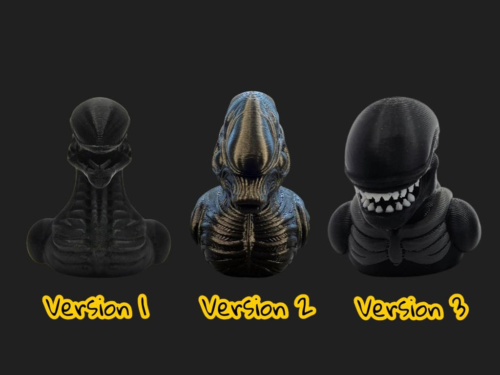 Xenomorph Duck Figurine, 3D Printed Desk Decor for Horror Fans - JM Designs