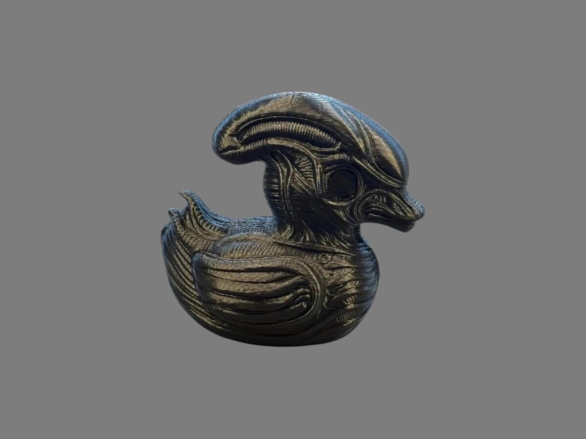 Xenomorph Duck Figurine, 3D Printed Desk Decor for Horror Fans - JM Designs