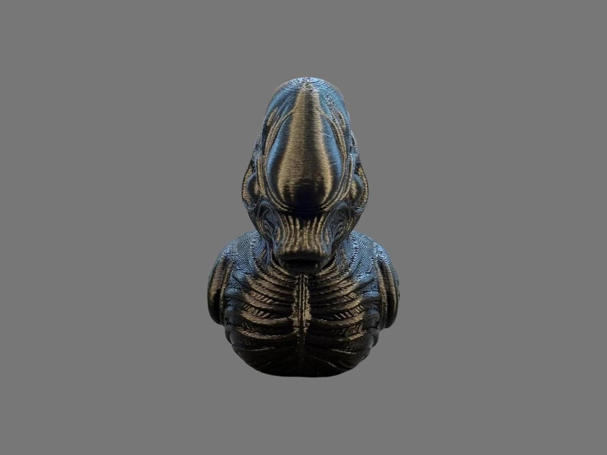 Xenomorph Duck Figurine, 3D Printed Desk Decor for Horror Fans - JM Designs