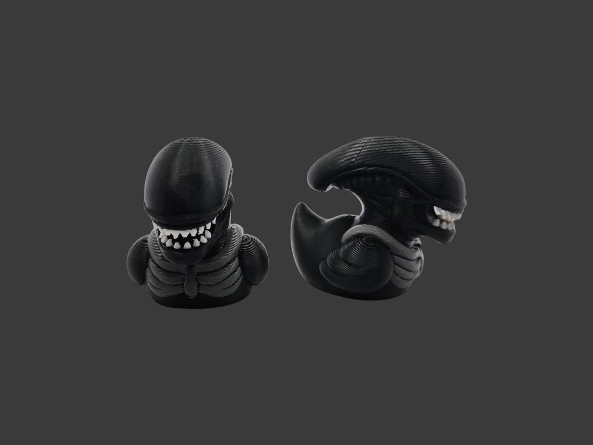 Xenomorph Duck Figurine, 3D Printed Desk Decor for Horror Fans - JM Designs